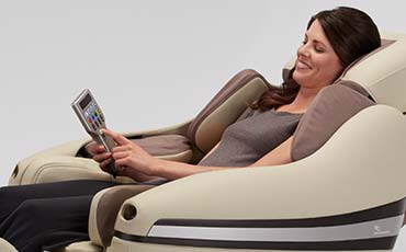 Настройка интенсивности воздушно-компрессионного массажа - Вендинговое массажное кресло Sensa Lounger Vending
