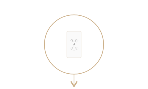 <center>Беспроводная зарядка</center> - Массажное кресло Bodo Grottesk Grey