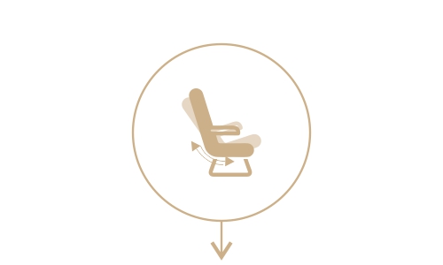 <center>Слайдер система раскладывания кресла</center> - Массажное кресло Bodo Brilliance Beige