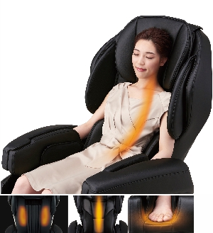 ИК-прогрев спины и стоп - Массажное кресло Fujiiryoki JP-2000 Beige