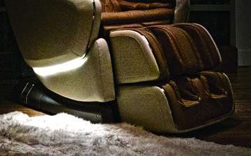Подсветка - Массажное кресло OHCO M.8LE Bordeaux